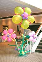 7 foot tall giant fantasy flowers for an Easter brunch event